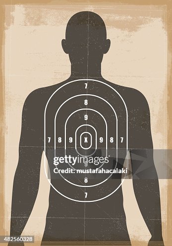 Human Target Draw Out Human Shooting Target High-Res Vector Graphic - Getty Images