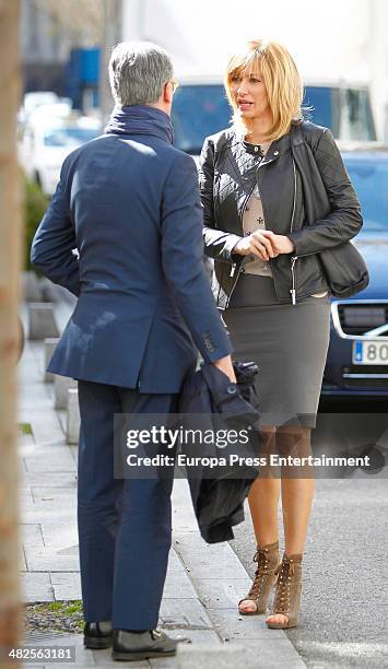 Susanna Griso is seen on April 3, 2014 in Madrid, Spain.