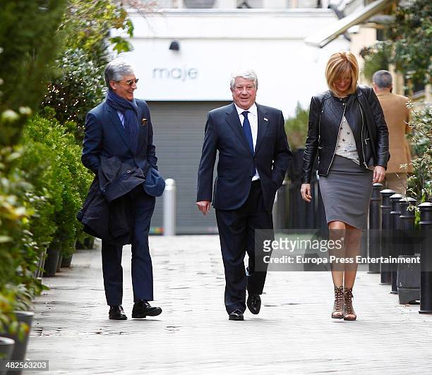 Susanna Griso and Arturo Fernandez are seen on April 3, 2014 in Madrid, Spain.