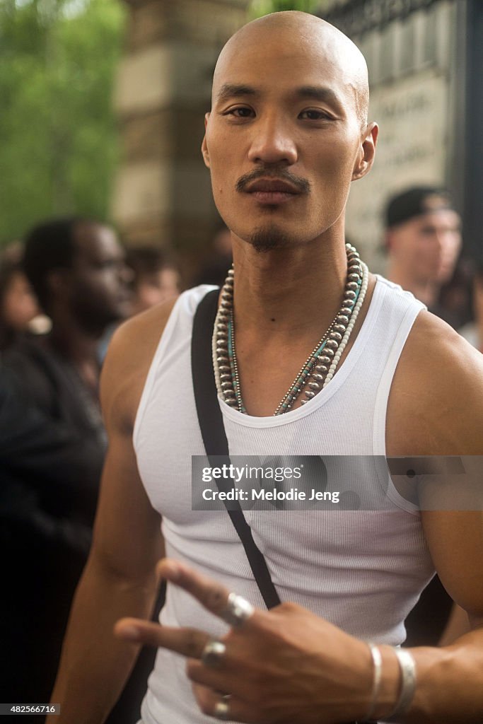 Street Style - Paris Fashion Week - Menswear Spring/Summer 2016 : Day Three