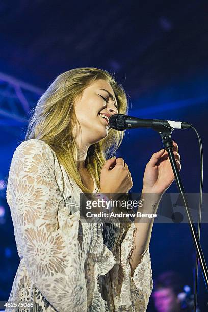 Laura Doggett performs on the Calling Out Stage at Kendal Calling Festival on July 31, 2015 in Kendal, United Kingdom.