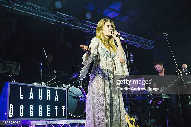 Laura Doggett performs on the Calling Out Stage at Kendal Calling Festival on July 31, 2015 in Kendal, United Kingdom.