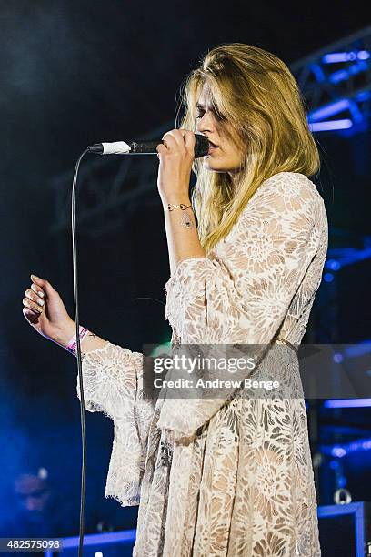 Laura Doggett performs on the Calling Out Stage at Kendal Calling Festival on July 31, 2015 in Kendal, United Kingdom.