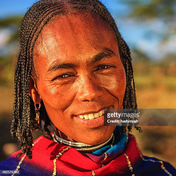 portrait of woman from borana, ethiopia, africa - borana stock pictures, royalty-free photos & images