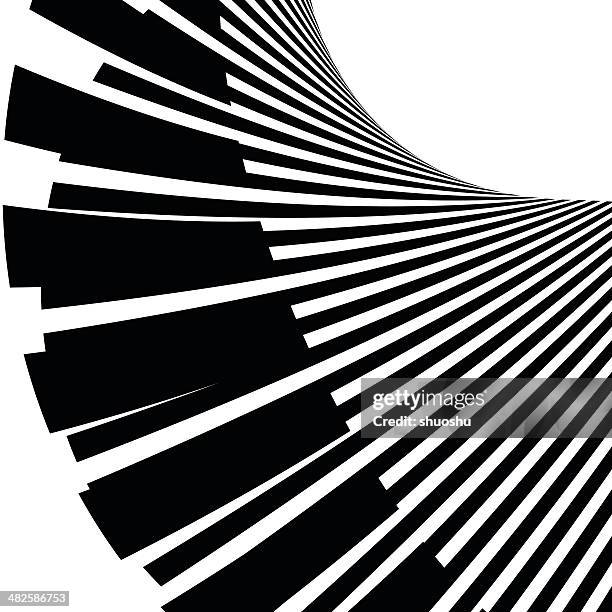 bildbanksillustrationer, clip art samt tecknat material och ikoner med abstract black and white stripe shape background - piano