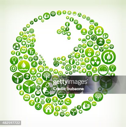 World Environmental Conservation Green Vector Button Pattern. World Environmental Conservation Green Vector Button Pattern.