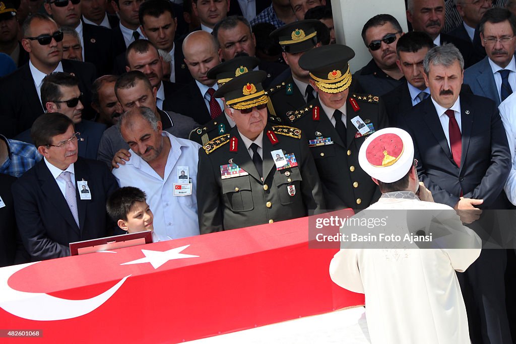 Turkey's Prime Minister Ahmet Davutoglu, Chief Of Staff...