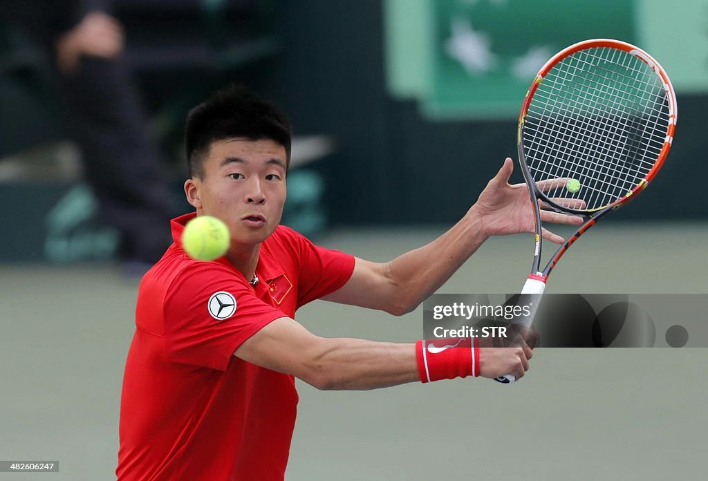 TENNIS-DAVIS-CHN-UZB