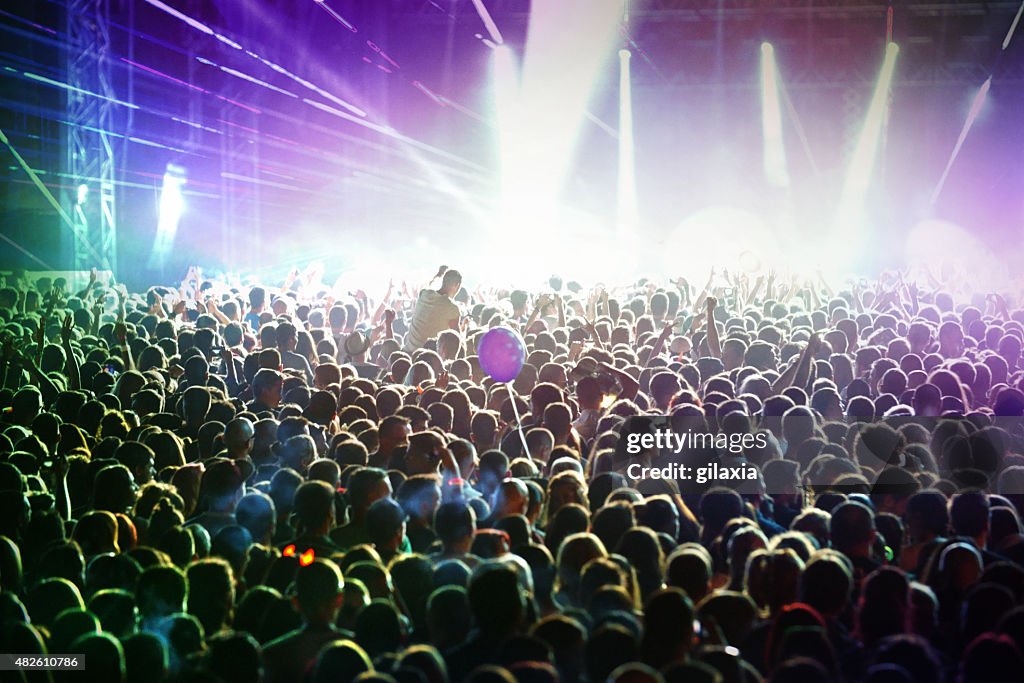 Menschen beim Konzert-party.