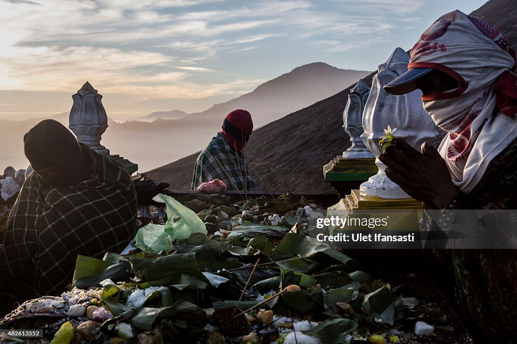 Indonesians Perform Kasada Ritual On Mount Bromo