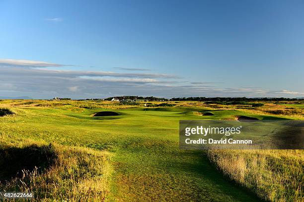 The 178 yards par 3, 14th hole 'Alton' on the Old Course at Royal Troon the venue for the 2016 Open Championship on July 30, 2015 in Troon, Scotland.