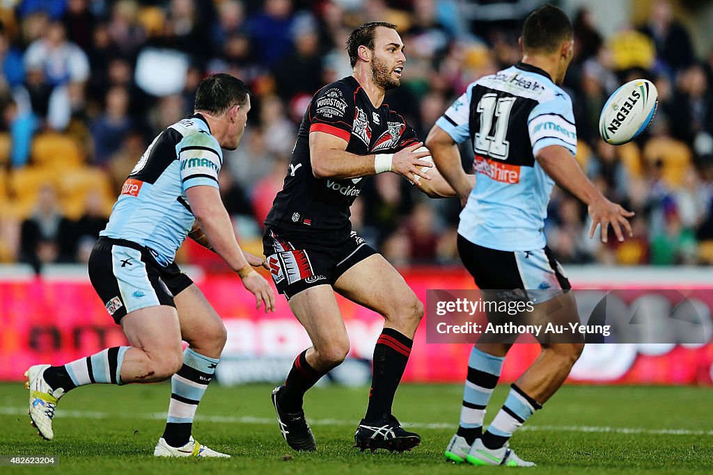 NRL Rd 21 - Warriors v Sharks