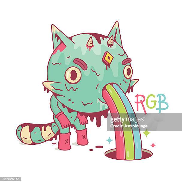 rgb-farben - monster stock-grafiken, -clipart, -cartoons und -symbole