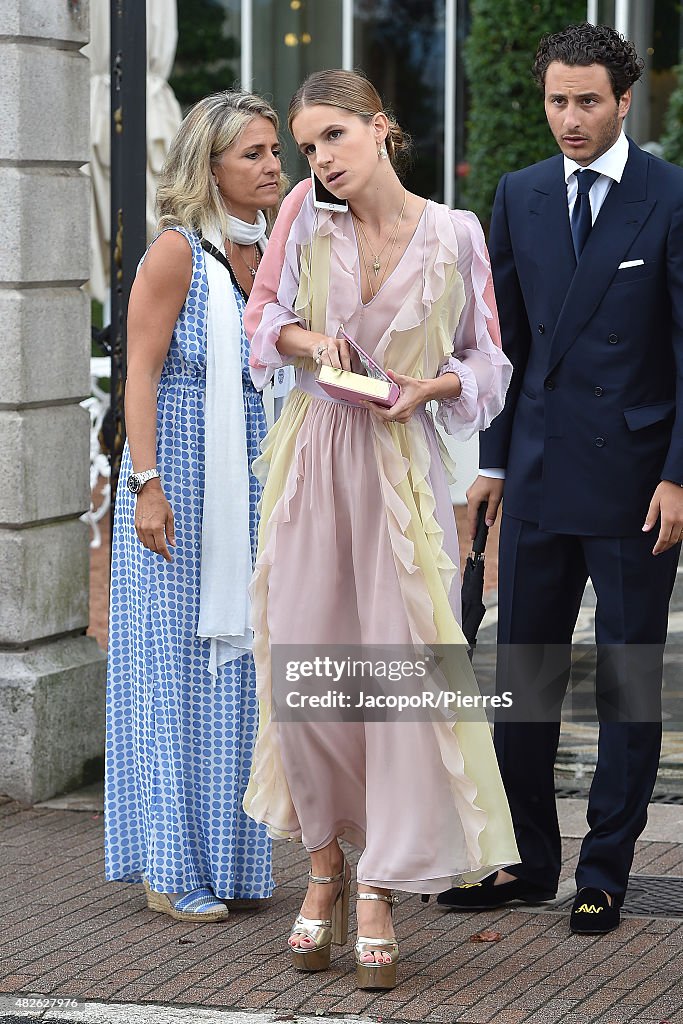 Celebrity Sightings During Pierre Casiraghi And Beatrice Borromeo Wedding