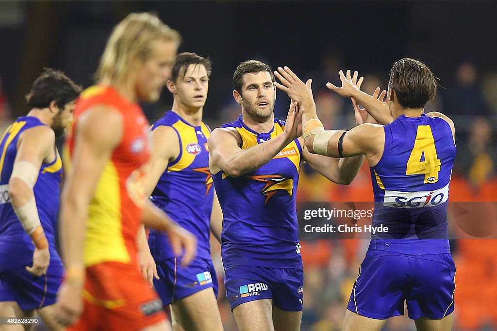 AFL Rd 18 - Gold Coast v West Coast