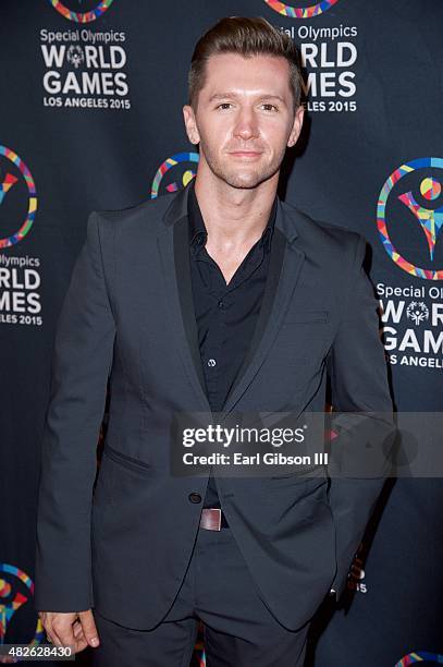 Travis Wall attends the Special Olympics Celebrity Dance Challenge at Wallis Annenberg Center for the Performing Arts on July 31, 2015 in Beverly...