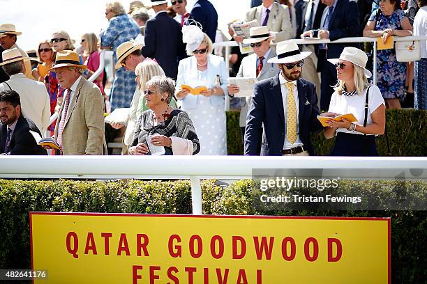 General views on day five of the Qatar Goodwood Festival at Goodwood Racecourse on August 1, 2015 in Chichester, England.