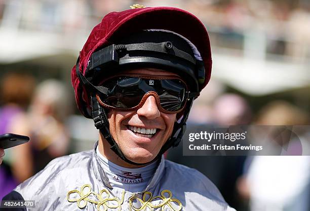 Frankie Dettori on day five of the Qatar Goodwood Festival at Goodwood Racecourse on August 1, 2015 in Chichester, England.