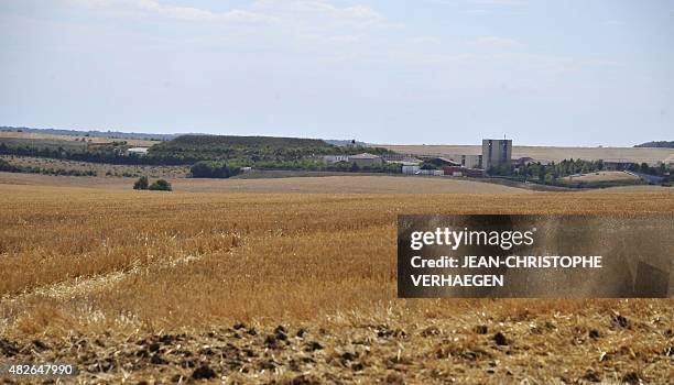 Picture taken on August 1, 2015 in Bure, eastern France, shows a view of the Underground Laboratory, operated by the French National Radioactive...