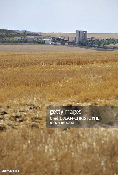 Picture taken on August 1, 2015 in Bure, eastern France, shows a view of the Underground Laboratory, operated by the French National Radioactive...