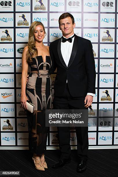 James Dargaville on the red carpet during the 2015 Brumby Presentation Dinner at the AIS on August 1, 2015 in Canberra, Australia.