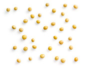 Mustard seeds isolated on white background