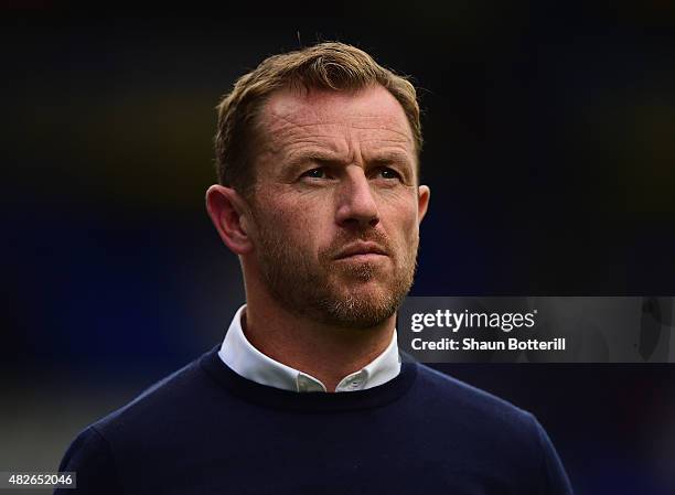 Birmingham City manager Gary Rowett during the Pre-Season Friendly match between Birmingham City and Leicester City at St Andrews on August 1, 2015...