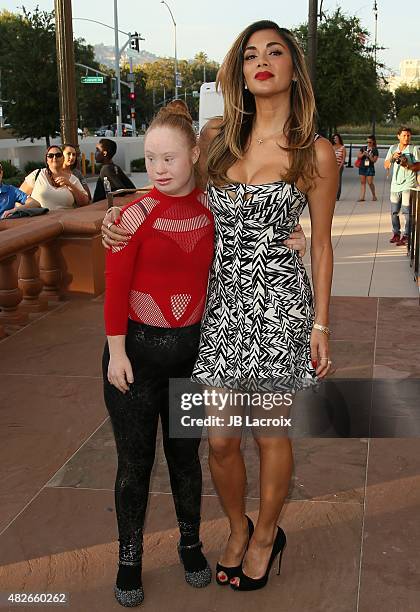 Nicole Scherzinger attends the Special Olympics Celebrity Dance Challenge at Wallis Annenberg Center for the Performing Arts on July 31, 2015 in...