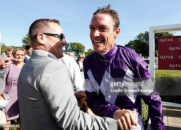 Retiring jockey Richard Hughes on day five of the Qatar Goodwood Festival at Goodwood Racecourse on August 1, 2015 in Chichester, England.