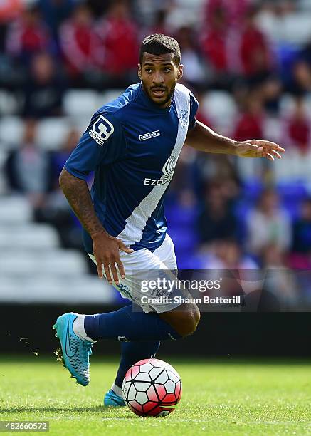 David Davies of Birmingham City during the Pre-Season Friendly match between Birmingham City and Leicester City at St Andrews on August 1, 2015 in...