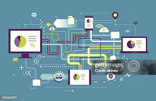 illustrazioni stock, clip art, cartoni animati e icone di tendenza di la comunicazione - planisfero fisico