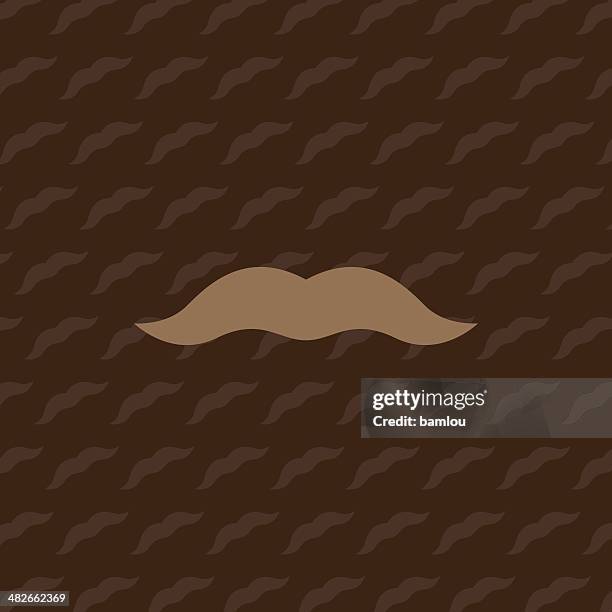 schnurrbart nahtlose - movember stock-grafiken, -clipart, -cartoons und -symbole