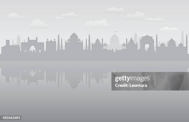 verschmutzung in indien - delhi fog stock-grafiken, -clipart, -cartoons und -symbole