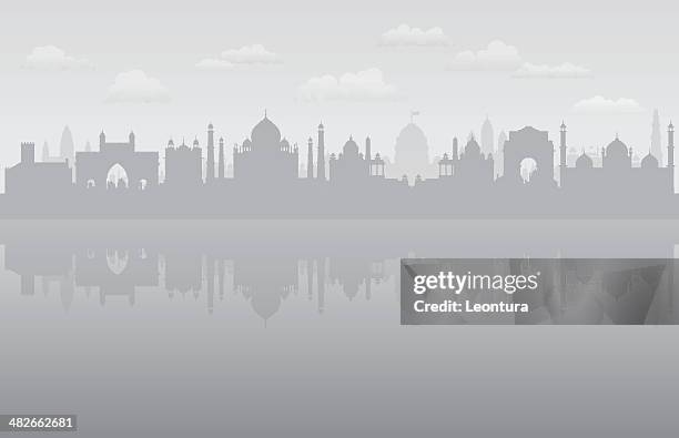 illustrazioni stock, clip art, cartoni animati e icone di tendenza di inquinamento in india - smog
