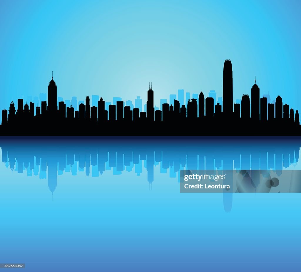 Incredibly Detailed Hong Kong Skyline (79 Buildings)