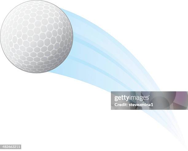 golf ball streak - mini golf stock illustrations