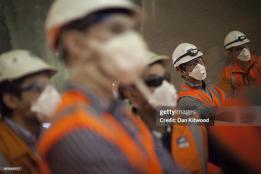 Breakthrough At Whitechapel Station On The Multi Million Pound Crossrail Project