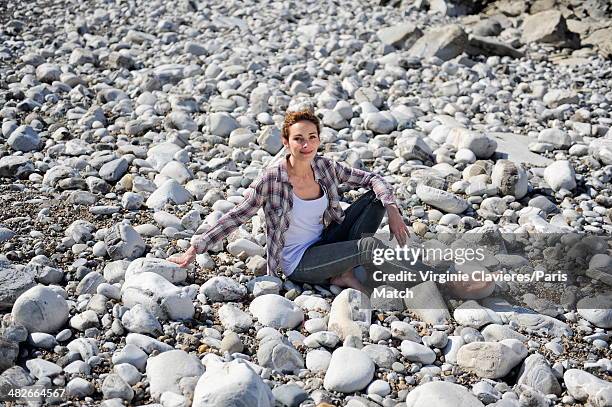 French actress and singer Claire Keim is photographed for Paris Match on March 17, 2014 in Saint-Jean-de-Luz, France.