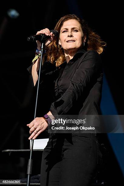 Alison Moyet performs on Day 3 of Camp Bestival on August 1, 2015 in Wareham, United Kingdom.