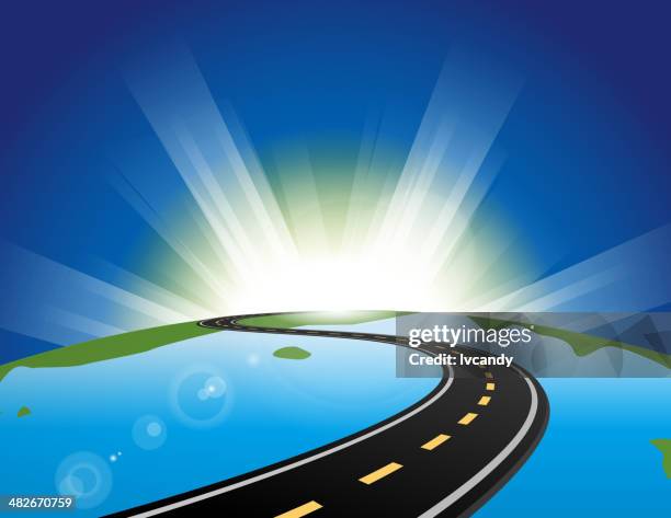 road lead to future - in front of stock illustrations