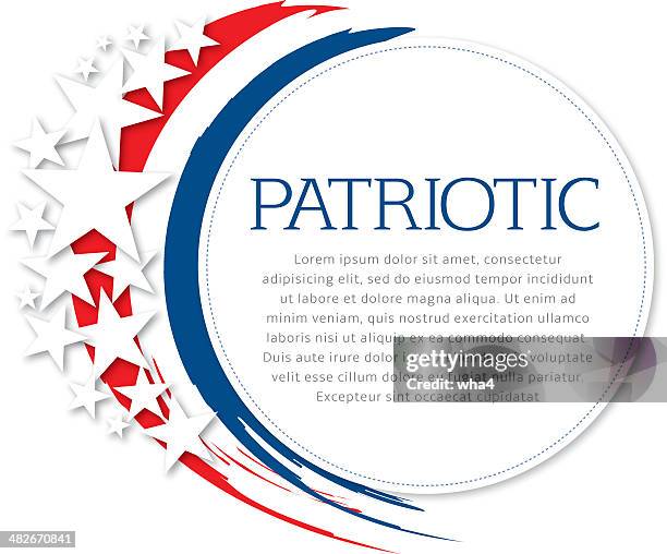 illustrazioni stock, clip art, cartoni animati e icone di tendenza di patriottico flyer - patriottismo