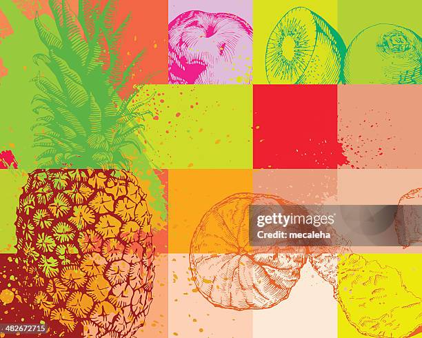 fruit background - juicy stock illustrations