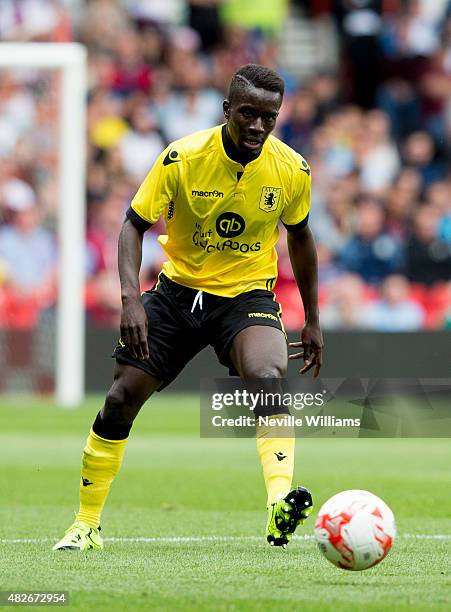 Idrissa Gueye of Aston Villa during the pre season friendly match between Nottingham Forest and Aston Villa at the City Ground on August 01, 2015 in...