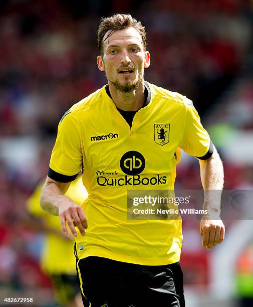 Libor Kozak of Aston Villa during the pre season friendly match between Nottingham Forest and Aston Villa at the City Ground on August 01, 2015 in...