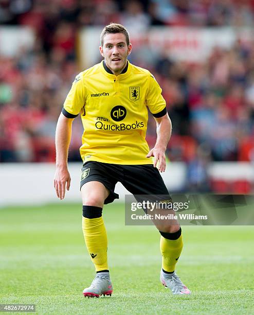 Jordan Veretout of Aston Villa during the pre season friendly match between Nottingham Forest and Aston Villa at the City Ground on August 01, 2015...