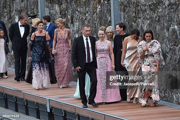 Princess Alexandra of Hanover, Princess Caroline of Hanover, Princess Stephanie of Monaco, Pauline Ducruet and Princess Caroline of Hanover are seen...