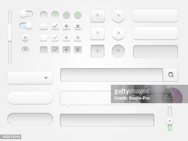 modern collection of web elements for your multimedia projects. - graphical user interface stock illustrations