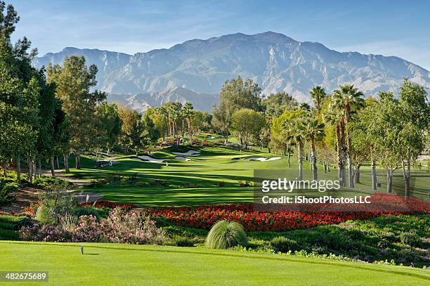 golf resort - indian wells califórnia foto e immagini stock