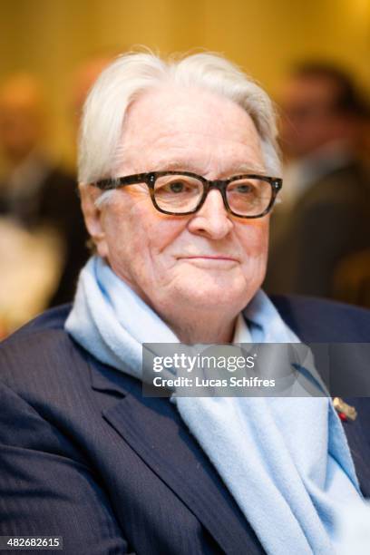 Former Foreign Affairs minister Roland Dumas at a luncheon hosted by the Chinese Business Club on February 25 in Paris, France. The Chinese Business...