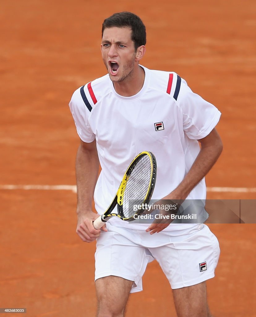 Italy v Great Britain - Davis Cup World Group Quarter-Finals: Day One